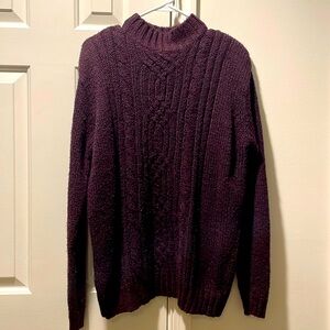 Cozy Purple Sweater with stitching details 💜